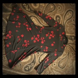 Adorable poppy dot print skater dress